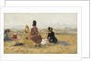 On the Beach, Trouville, 1887 by Eugene Louis Boudin