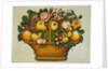 Basket of Fruit with Flowers, c.1830 by American School
