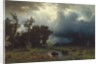 Buffalo Trail: The Impending Storm, 1869 by Albert Bierstadt