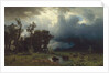 Buffalo Trail: The Impending Storm, 1869 by Albert Bierstadt