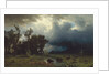 Buffalo Trail: The Impending Storm, 1869 by Albert Bierstadt