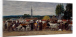 Fair in Brittany, 1874 by Eugene Louis Boudin