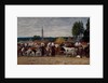Fair in Brittany, 1874 by Eugene Louis Boudin