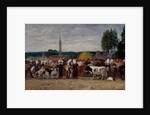 Fair in Brittany, 1874 by Eugene Louis Boudin