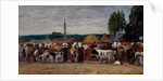 Fair in Brittany, 1874 by Eugene Louis Boudin