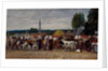 Fair in Brittany, 1874 by Eugene Louis Boudin