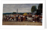 Fair in Brittany, 1874 by Eugene Louis Boudin
