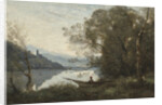 The Moored Boatman: Souvenir of an Italian Lake, 1861 by Jean Baptiste Camille Corot