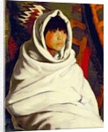 Indian Girl in a White Blanket, 1917 by Robert Cozad Henri