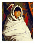 Indian Girl in a White Blanket, 1917 by Robert Cozad Henri