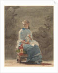 Woman Sewing, 1878-9 by Winslow Homer