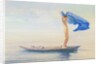 Girl in Bow of Canoe Spreading Out Her Loin-Cloth for a Sail, Samoa, c.1895-96 by John La Farge or Lafarge