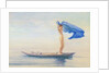 Girl in Bow of Canoe Spreading Out Her Loin-Cloth for a Sail, Samoa, c.1895-96 by John La Farge or Lafarge