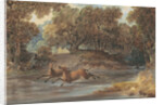 Landscape with Deer, North Carolina, c.1820 by Joshua Shaw
