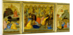 A Triptych: Agony in the Garden, The Crucifixion, and the Raising the Patriarchs and Prophets from the Dead by Andrea Vanni