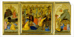 A Triptych: Agony in the Garden, The Crucifixion, and the Raising the Patriarchs and Prophets from the Dead by Andrea Vanni