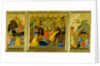 A Triptych: Agony in the Garden, The Crucifixion, and the Raising the Patriarchs and Prophets from the Dead by Andrea Vanni