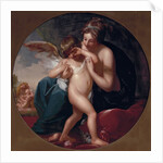 Cupid, stung by a bee, is cherished by his Mother, 1774 by Benjamin West