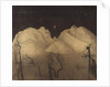 Winter Night in the Mountains. study, 1902-2 by Harald Oscar Sohlberg