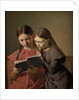 The Artist's Sisters Signe and Henriette Reading a Book, 1826 by Constantin Hansen