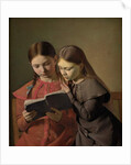 The Artist's Sisters Signe and Henriette Reading a Book, 1826 by Constantin Hansen