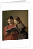 The Artist's Sisters Signe and Henriette Reading a Book, 1826 by Constantin Hansen