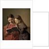 The Artist's Sisters Signe and Henriette Reading a Book, 1826 by Constantin Hansen