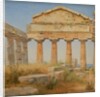 The Temple of Athena in Paestum, 1838 by Constantin Hansen