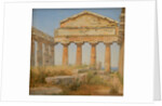 The Temple of Athena in Paestum, 1838 by Constantin Hansen