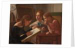 Three Young Girls. The Artist's Sisters: Alvilde, Ida and Henriette, 1827 by Constantin Hansen