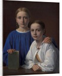 Meta Magdalene Hammerich and the Artist's Daughter Kristiane Konstantin Hansen, 1861 by Constantin Hansen