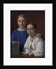 Meta Magdalene Hammerich and the Artist's Daughter Kristiane Konstantin Hansen, 1861 by Constantin Hansen