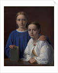 Meta Magdalene Hammerich and the Artist's Daughter Kristiane Konstantin Hansen, 1861 by Constantin Hansen