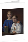 Meta Magdalene Hammerich and the Artist's Daughter Kristiane Konstantin Hansen, 1861 by Constantin Hansen
