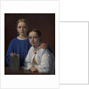 Meta Magdalene Hammerich and the Artist's Daughter Kristiane Konstantin Hansen, 1861 by Constantin Hansen