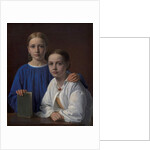 Meta Magdalene Hammerich and the Artist's Daughter Kristiane Konstantin Hansen, 1861 by Constantin Hansen
