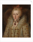 Portrait of Elizabeth I, Queen of England, 1550-99 by Anonymous Anonymous