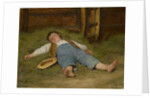 Boy Asleep in the Hay, 1891-97 by Albert Anker