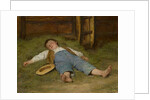 Boy Asleep in the Hay, 1891-97 by Albert Anker