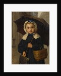 Louise Anker with Umbrella, 1872 by Albert Anker