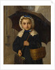 Louise Anker with Umbrella, 1872 by Albert Anker