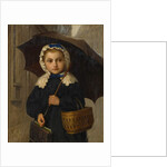 Louise Anker with Umbrella, 1872 by Albert Anker