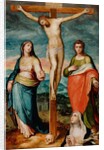Christ on the Cross with Saints Mary, John the Evangelist and Catherine of Siena, c.1570 by Marco dal Pino