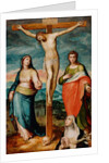 Christ on the Cross with Saints Mary, John the Evangelist and Catherine of Siena, c.1570 by Marco dal Pino