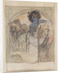 Seated Woman – study for a poster, 1897 by Alphonse Marie Mucha