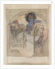 Seated Woman – study for a poster, 1897 by Alphonse Marie Mucha