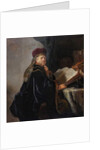 Scholar in His Study, 1634 by Rembrandt Harmensz. van Rijn