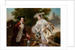 Portrait of Peter Perez Burdett and His First Wife Hannah, 1765 by Joseph Wright of Derby