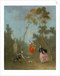 Lady on a Swing - Gallant Scene in the Park 1, c.1760 by Norbert Joseph Carl Grund