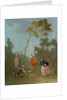 Lady on a Swing - Gallant Scene in the Park 1, c.1760 by Norbert Joseph Carl Grund